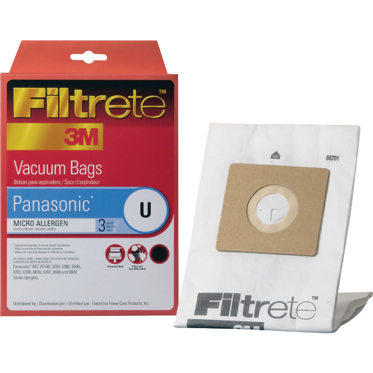 PANASONIC VACUUM BAG - 68701A-6 by Electrolux Home Care