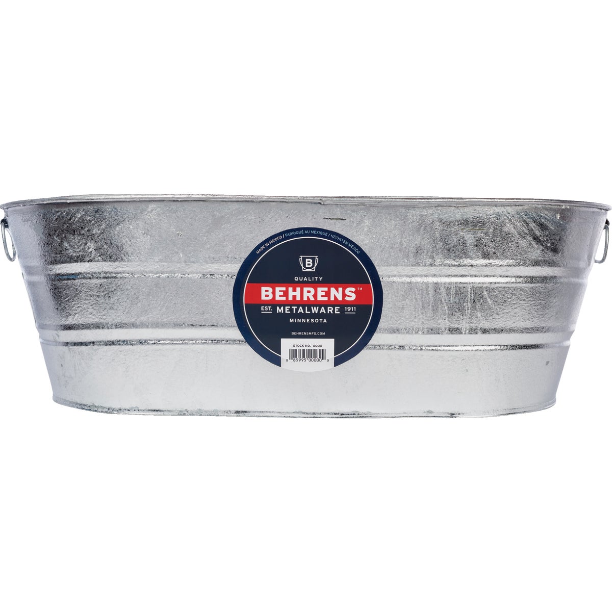 16.25GAL OVAL GALV TUB - 3-OV by Behrens Mfg