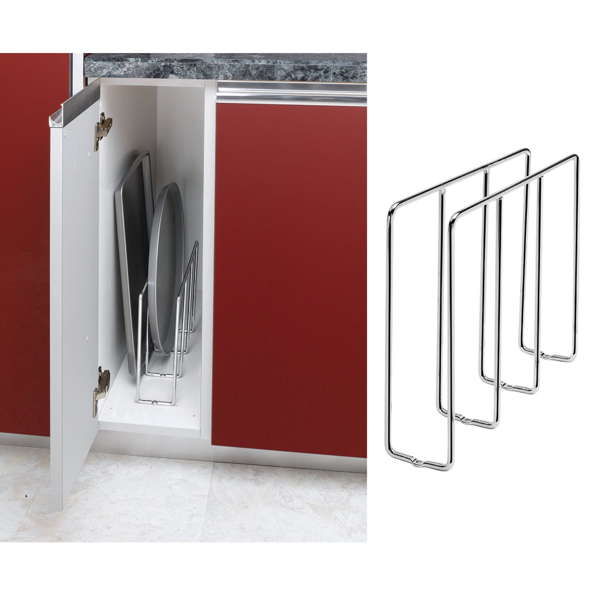 CHRM BAKEWARE ORGANIZER - 597-12C-2-5 by Rev A Shelf