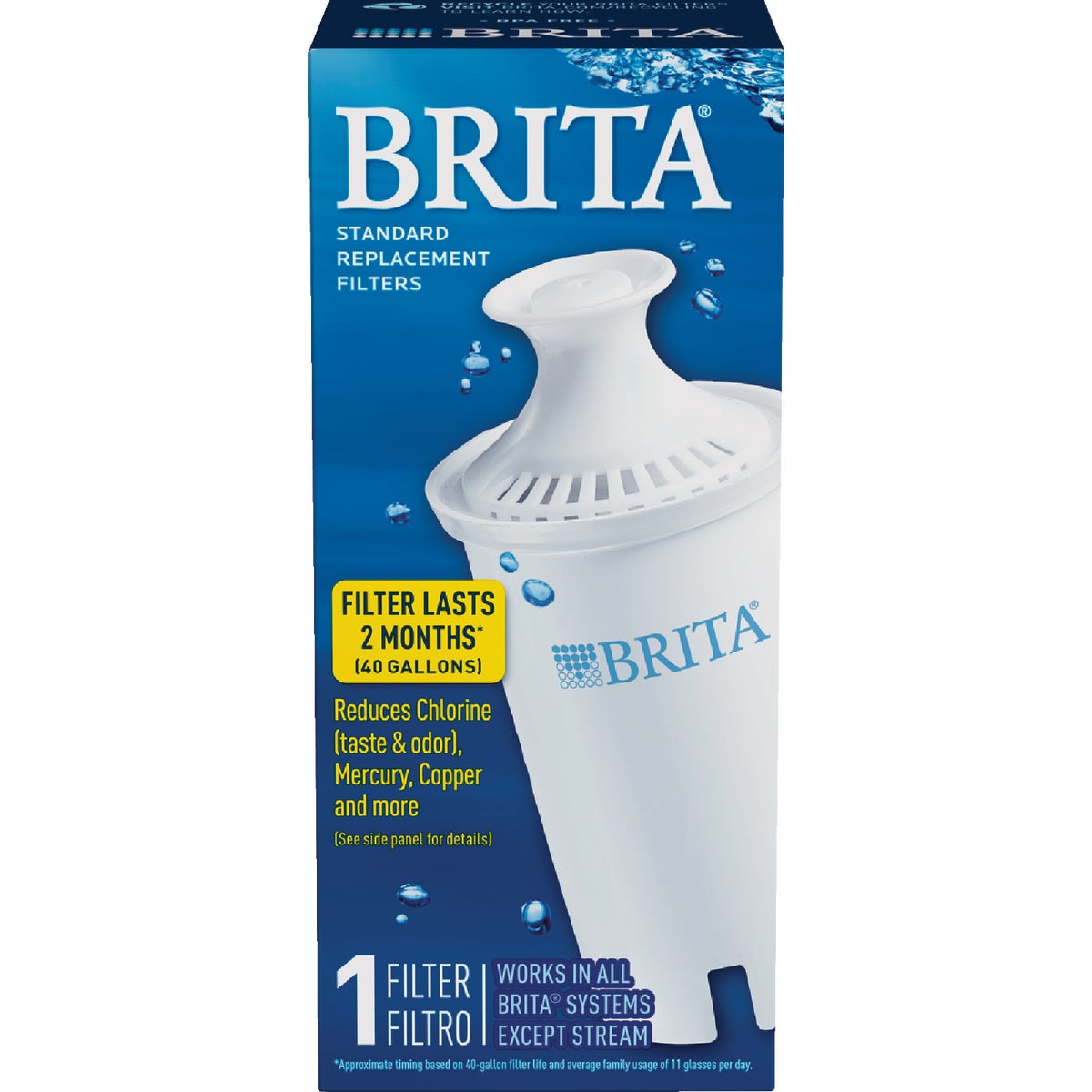 1PK REPLACEMENT FILTER - 35501 by Brita Div Of Clorox