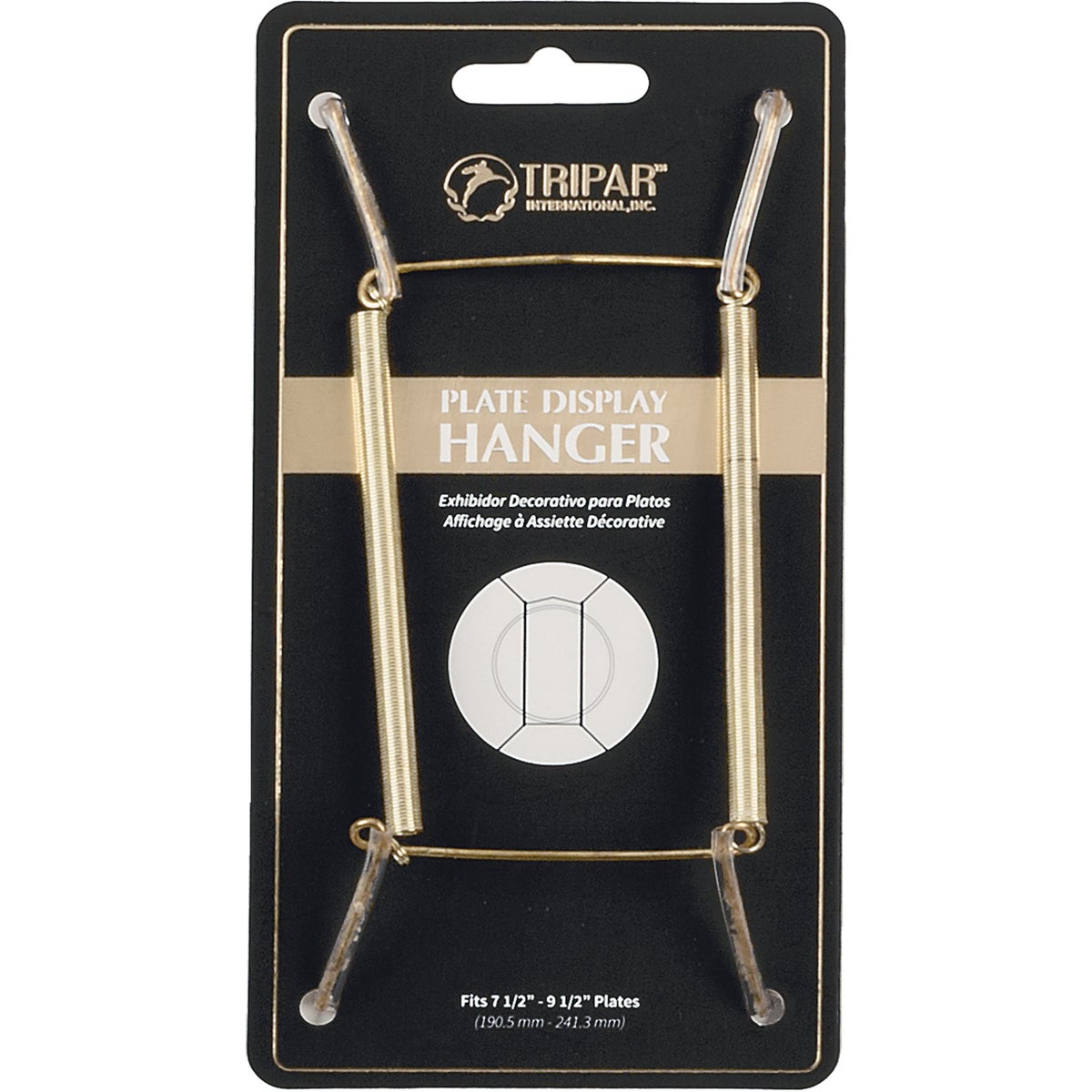 BRASS WIRE PLATE HANGER - 23-1307 by Tripar Intl