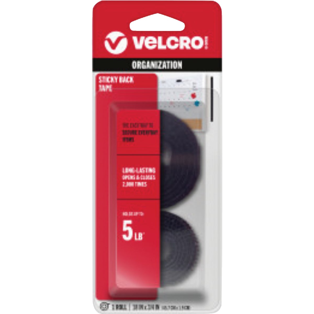 18" BLK ADHSIVE FASTENER - 90078 by Velcro Usa