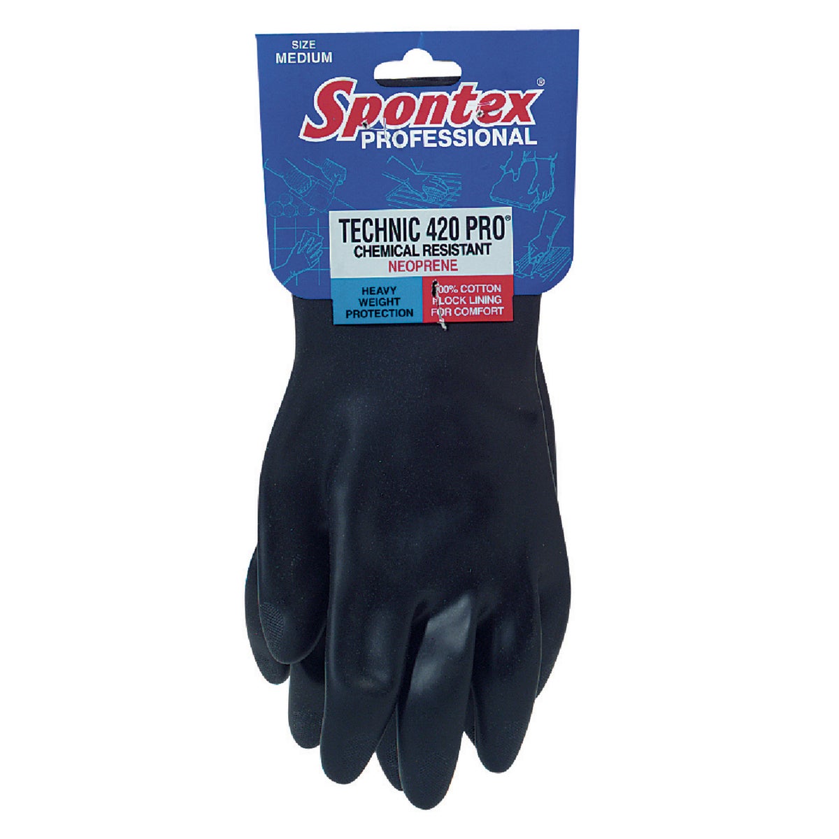 LARGE RUBBER GLOVES - 33546 by Lehigh Spontex