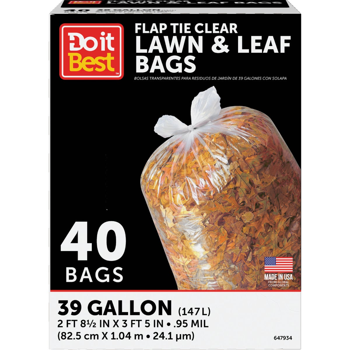 39GAL/40CT LAWN/LEAF BAG - 647934 by Presto Products