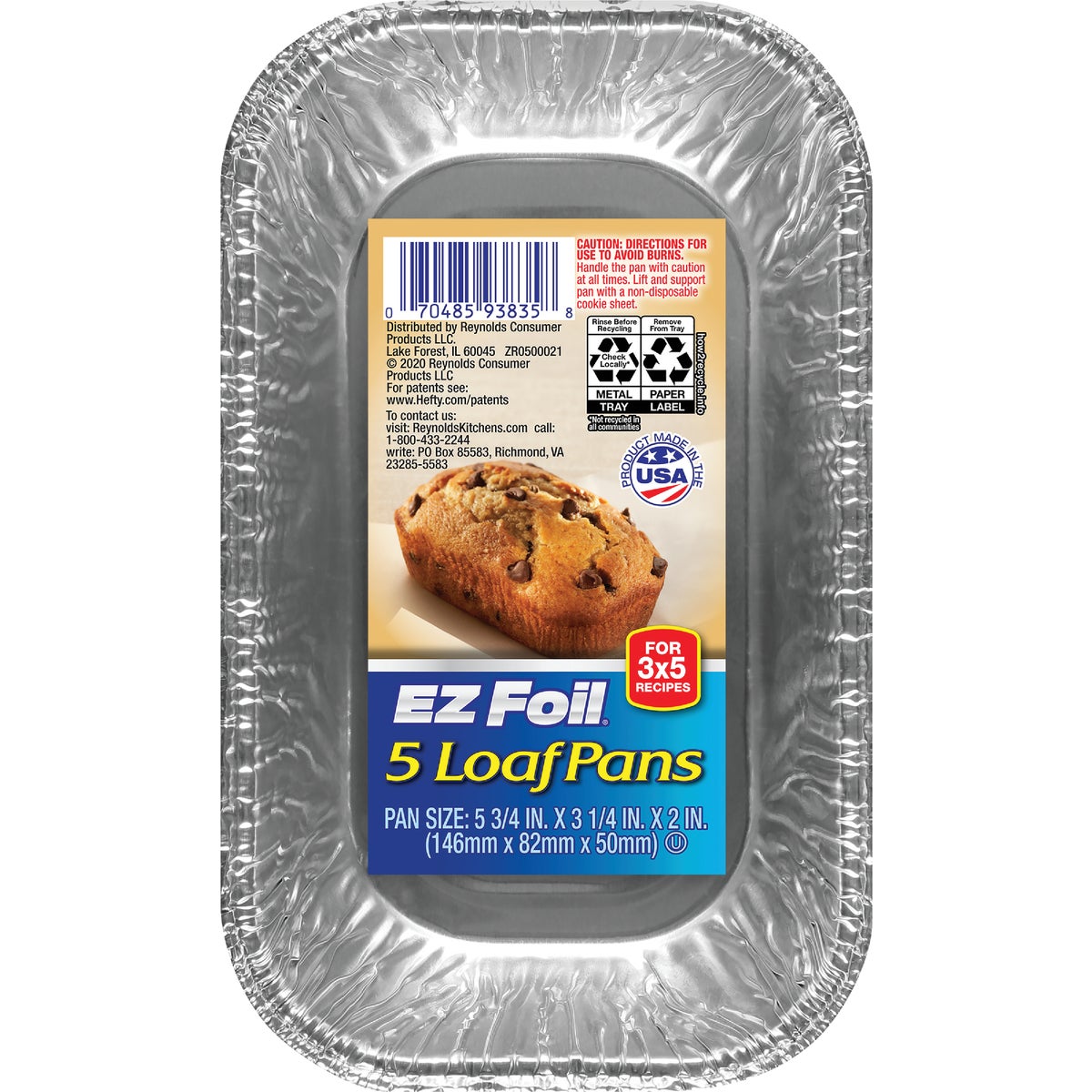 BABY LOAF PAN - 93835 by Pactiv/ez Foil
