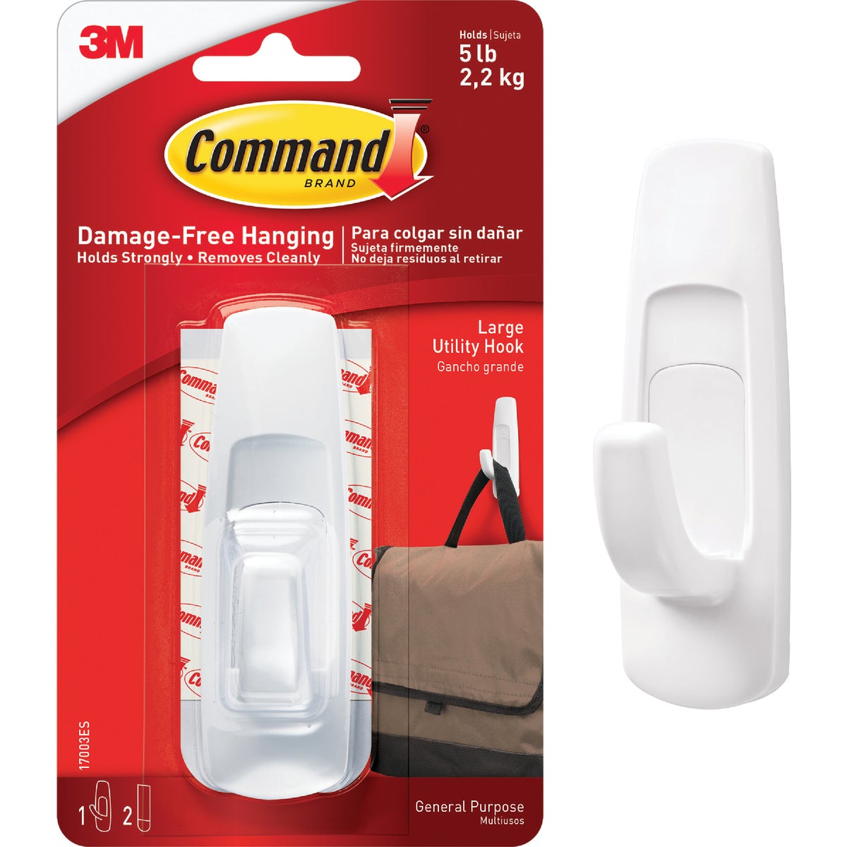 COMMAND LRG UTILITY HOOK - 17003 by 3m Co