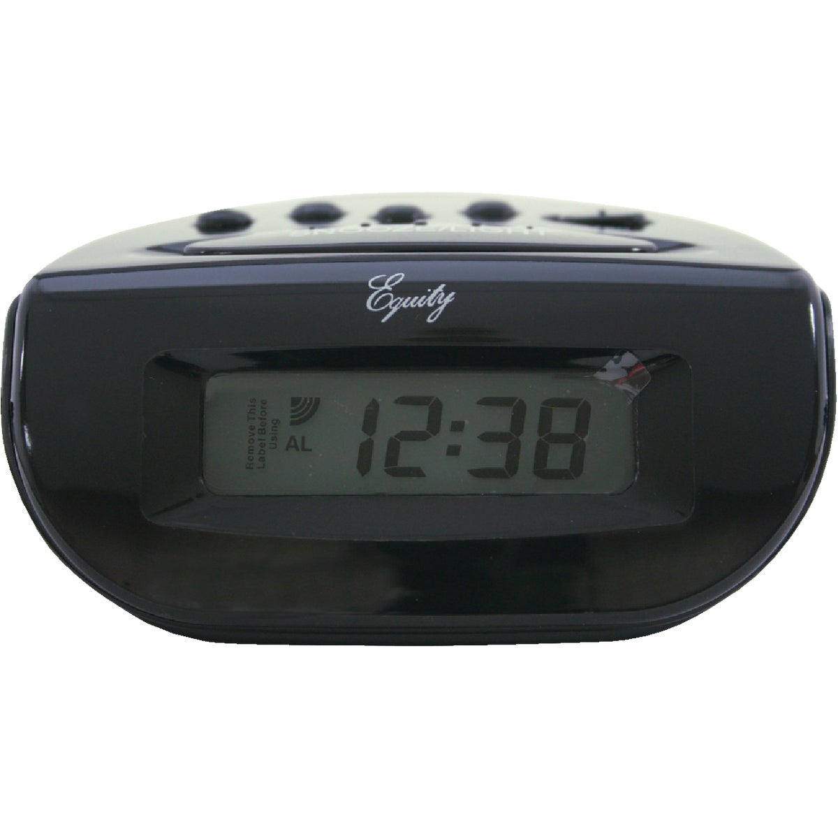 BLACK LCD ALARM CLOCK - 6016AT by Geneva Clock Company