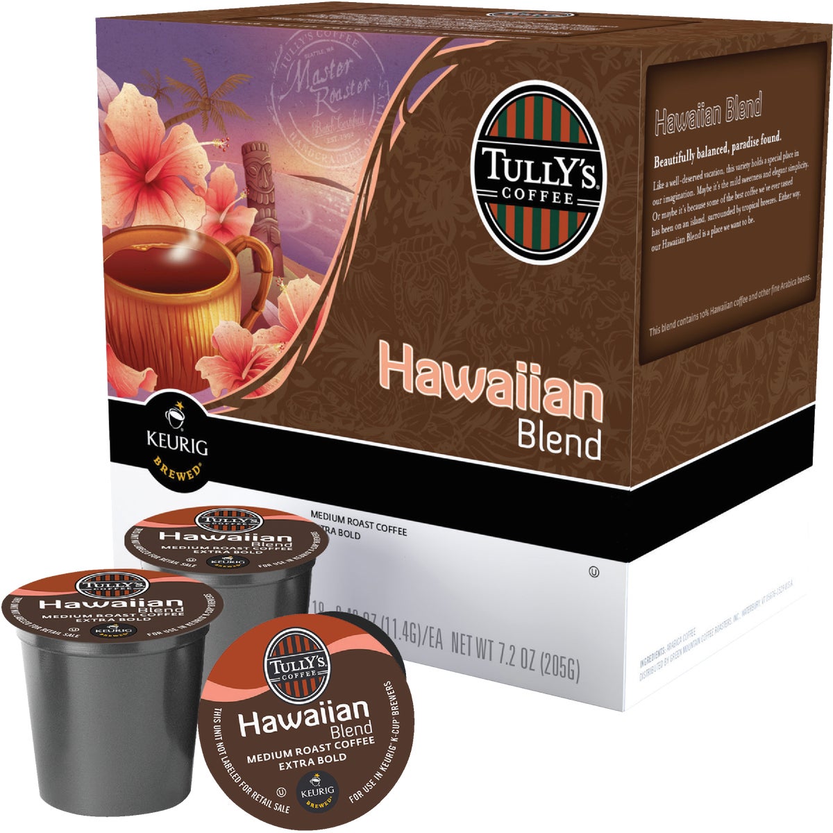TULLYS K-CUP HAWAIIAN BL - 114014 by Keurig     M Block