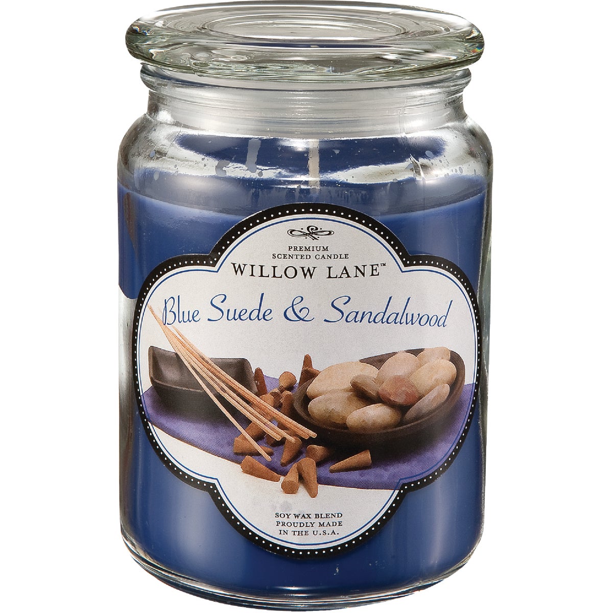 BLUE SUEDE JAR CANDLE - 1646033 by Candle Lite Co