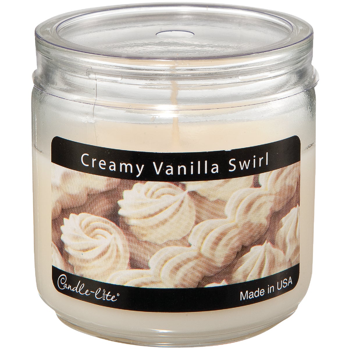VANILLA SWIRL JAR CANDLE - 2400570 by Candle Lite Co