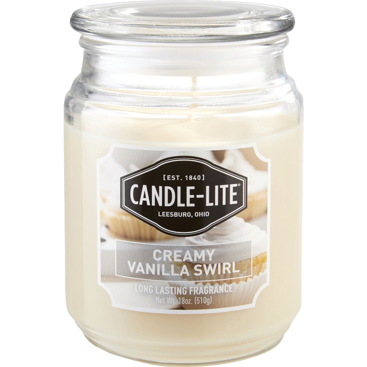 VANILLA SWIRL JAR CANDLE - 3297553 by Candle Lite Co
