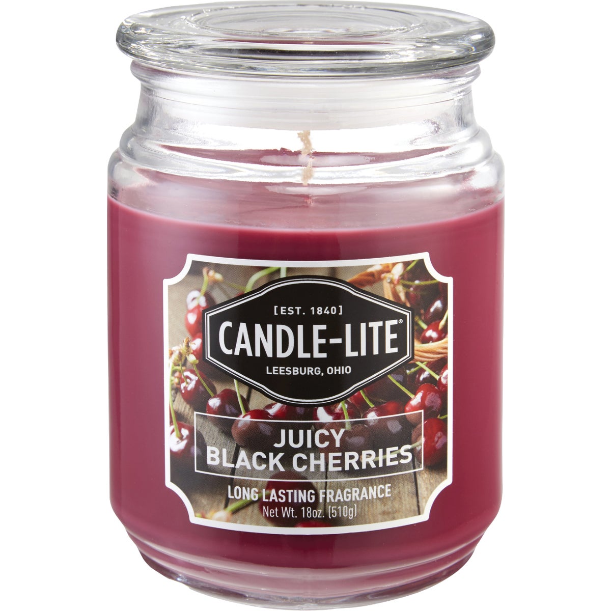 BLACK CHERRY JAR CANDLE - 3297565 by Candle Lite Co