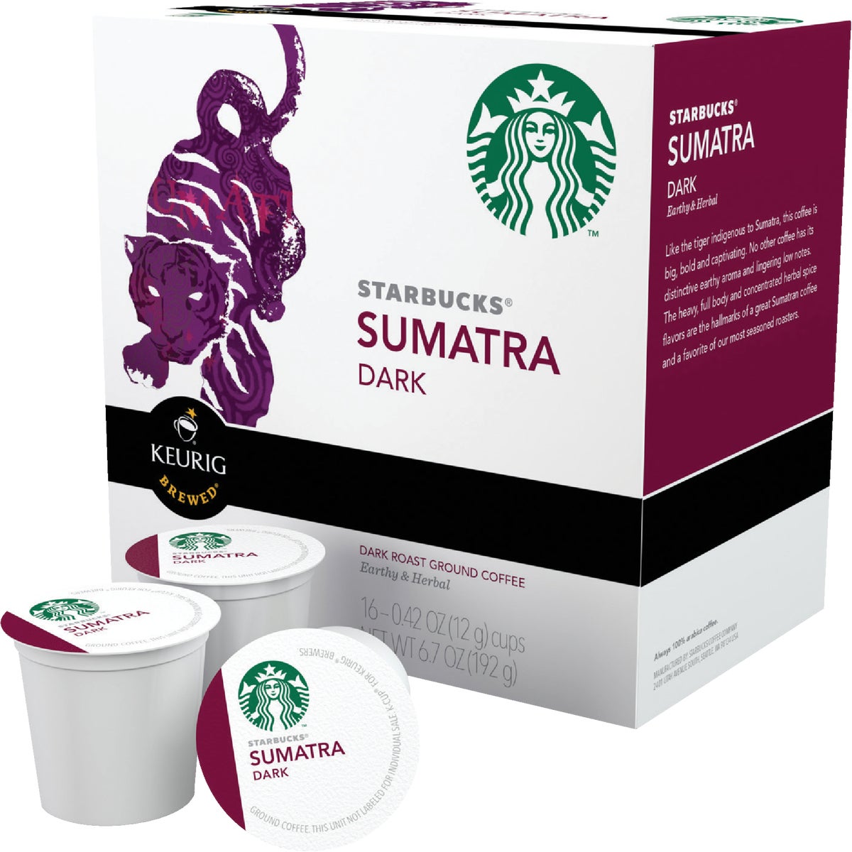 K-CUP SUMATRA COFFEE - 09511 by Keurig     M Block