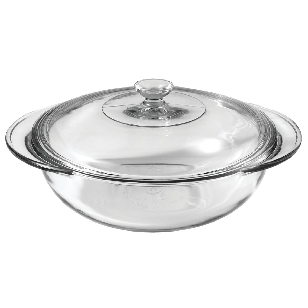 2QT GLASS CASSEROLE DISH