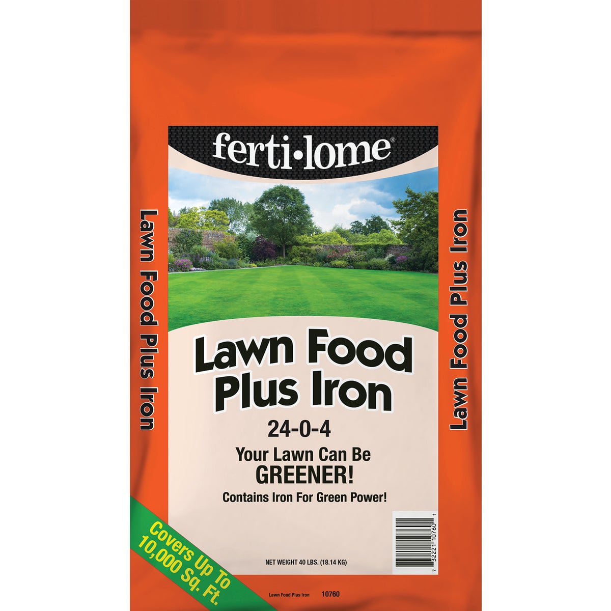 40LB LAWN FOOD PLUS IRON - 10760 by Vpg Fertilome