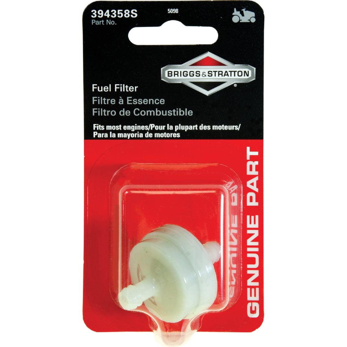 75 MICRON FUEL FILTER - 5098K by Centrl Pwr Sys/brigg