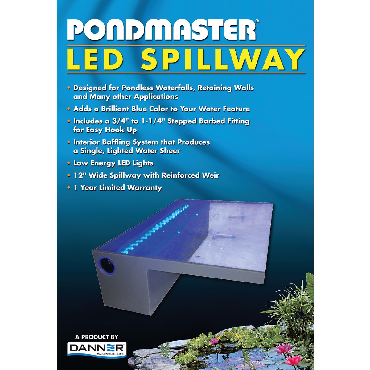 12' LIGHTED SPILLWAY - DILM12W by Geo Global Partners