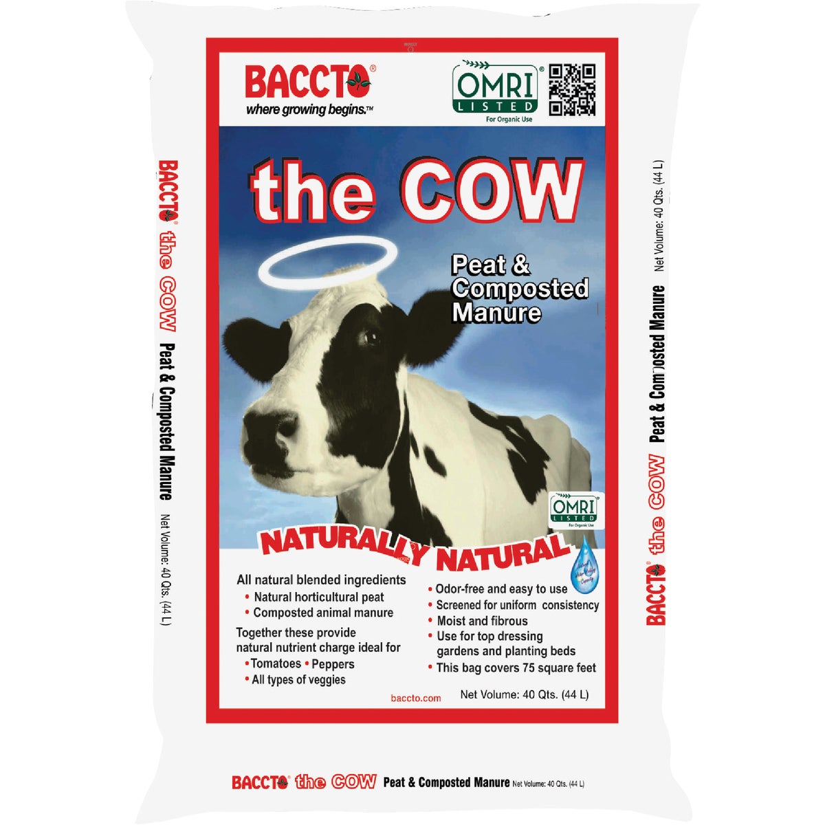 40QT BACCTO WHOLLY COW - 1640 by Michigan Peat