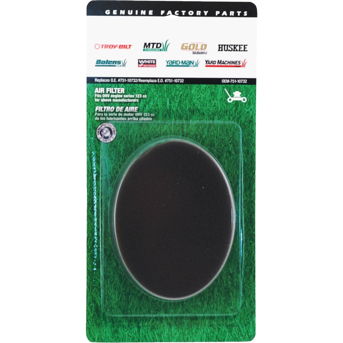 MTD OHV AIR FILTER - OEM-751-10732 by Arnold Corp