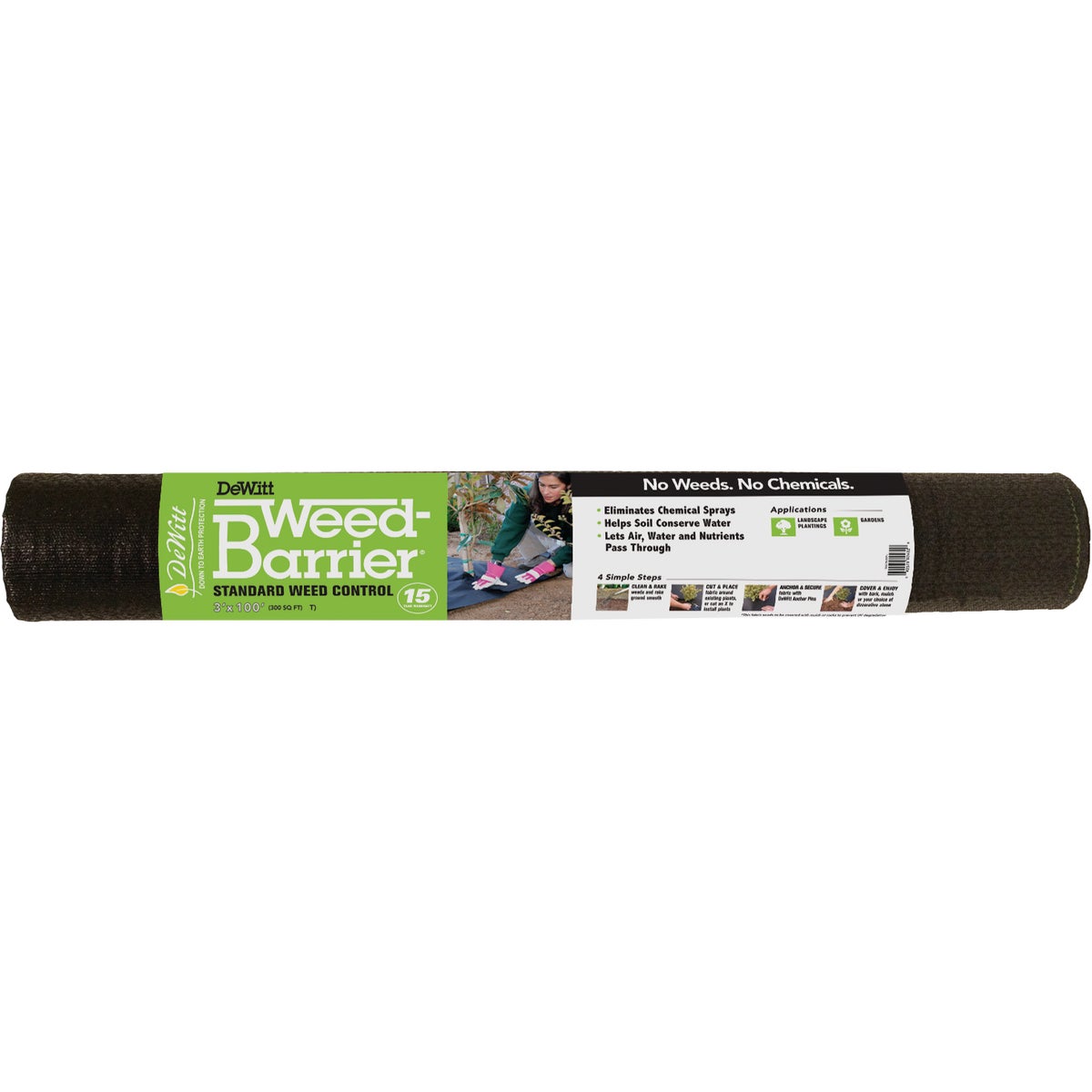 3'X100'10 YR WEEDBLOCK - 2425 by Easy Gardener Inc