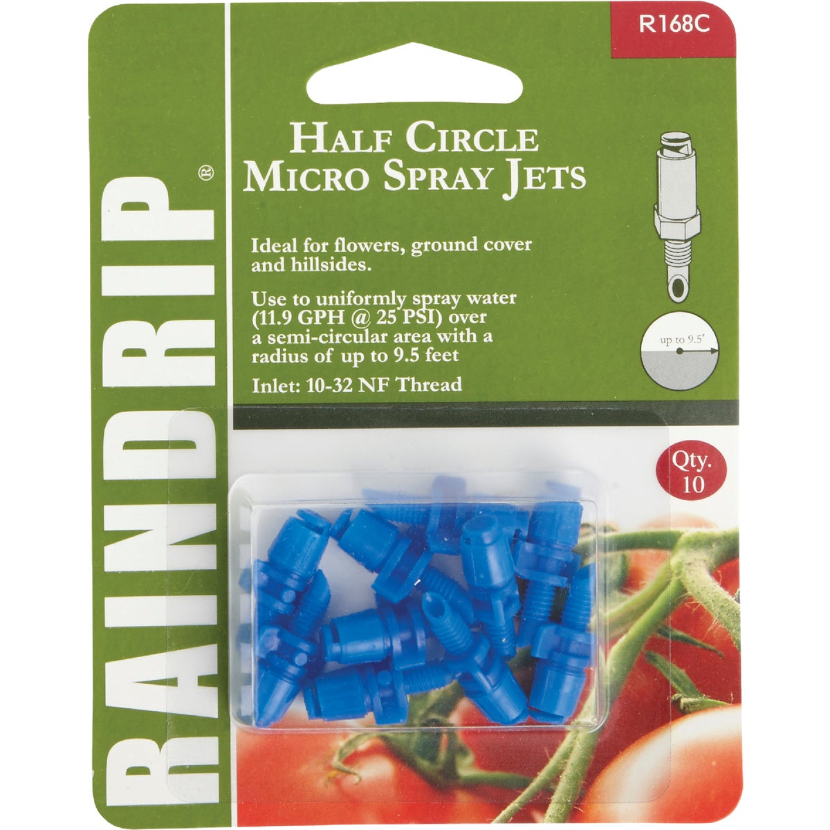 Half Micro Spray Fan Jet - R168CT by Raindrip Inc