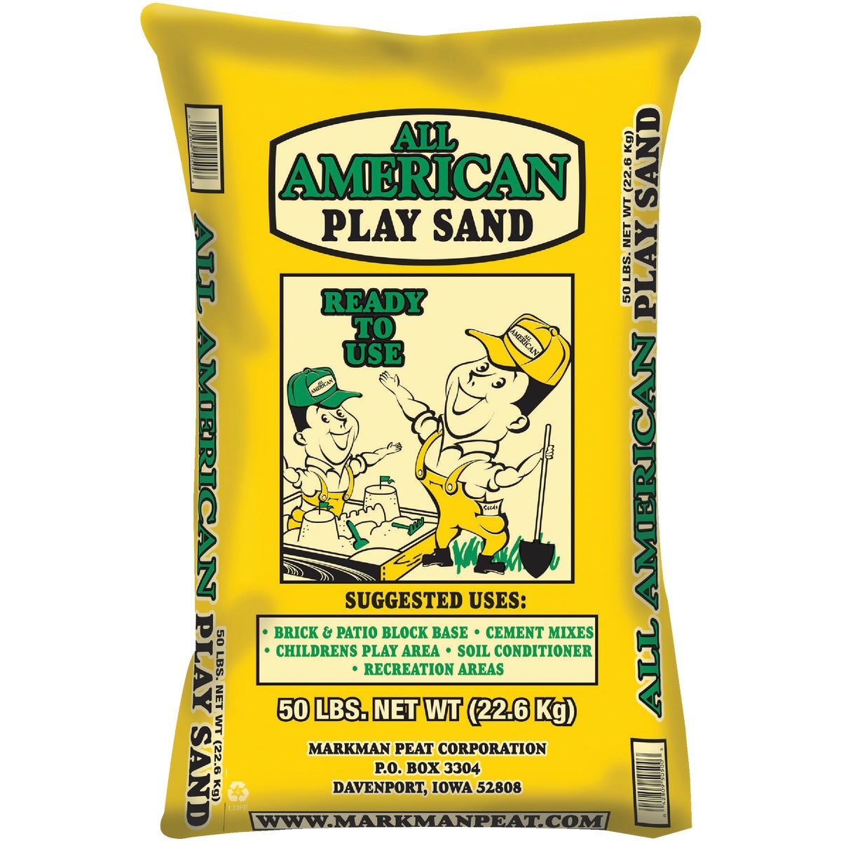 50 LB PLAY SAND - 364 by Markman Peat Corp