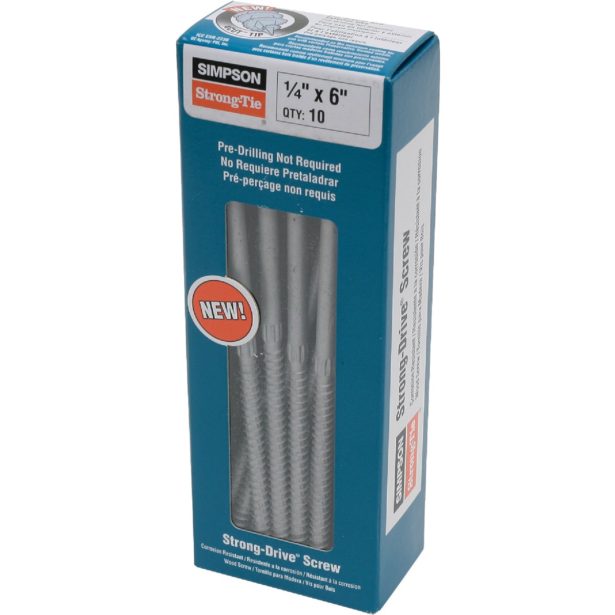 10-piece 1/4x6 Wood Screw - SDS25600-R10 by Simpson Strong Tie