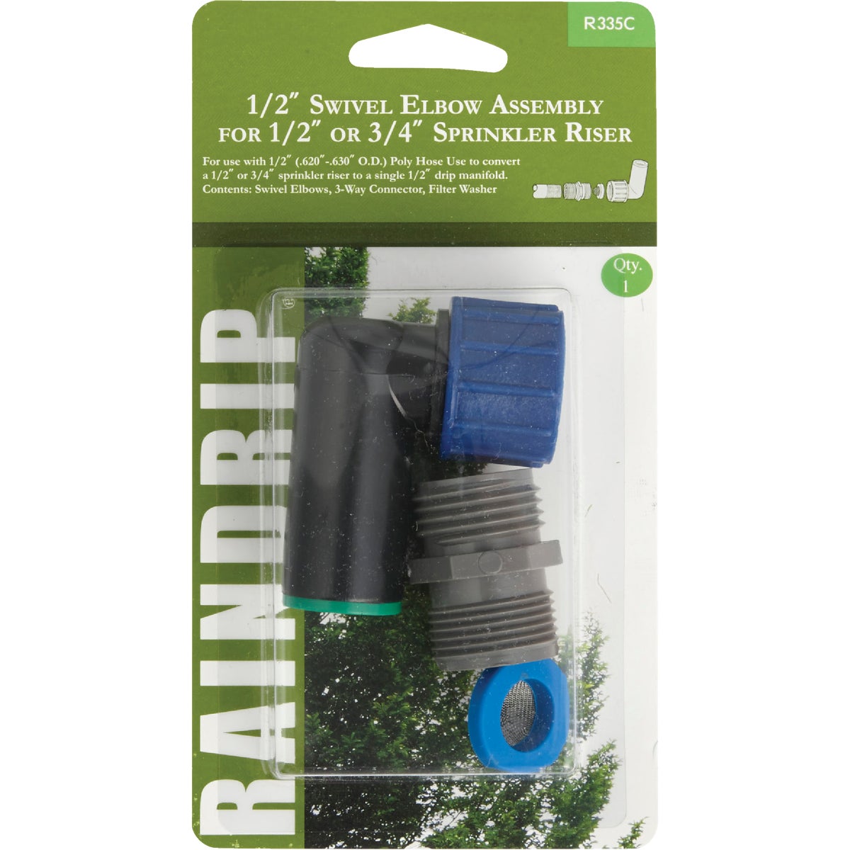 SWIVEL ASSEMBLY ELBOW - R335CT by Raindrip Inc