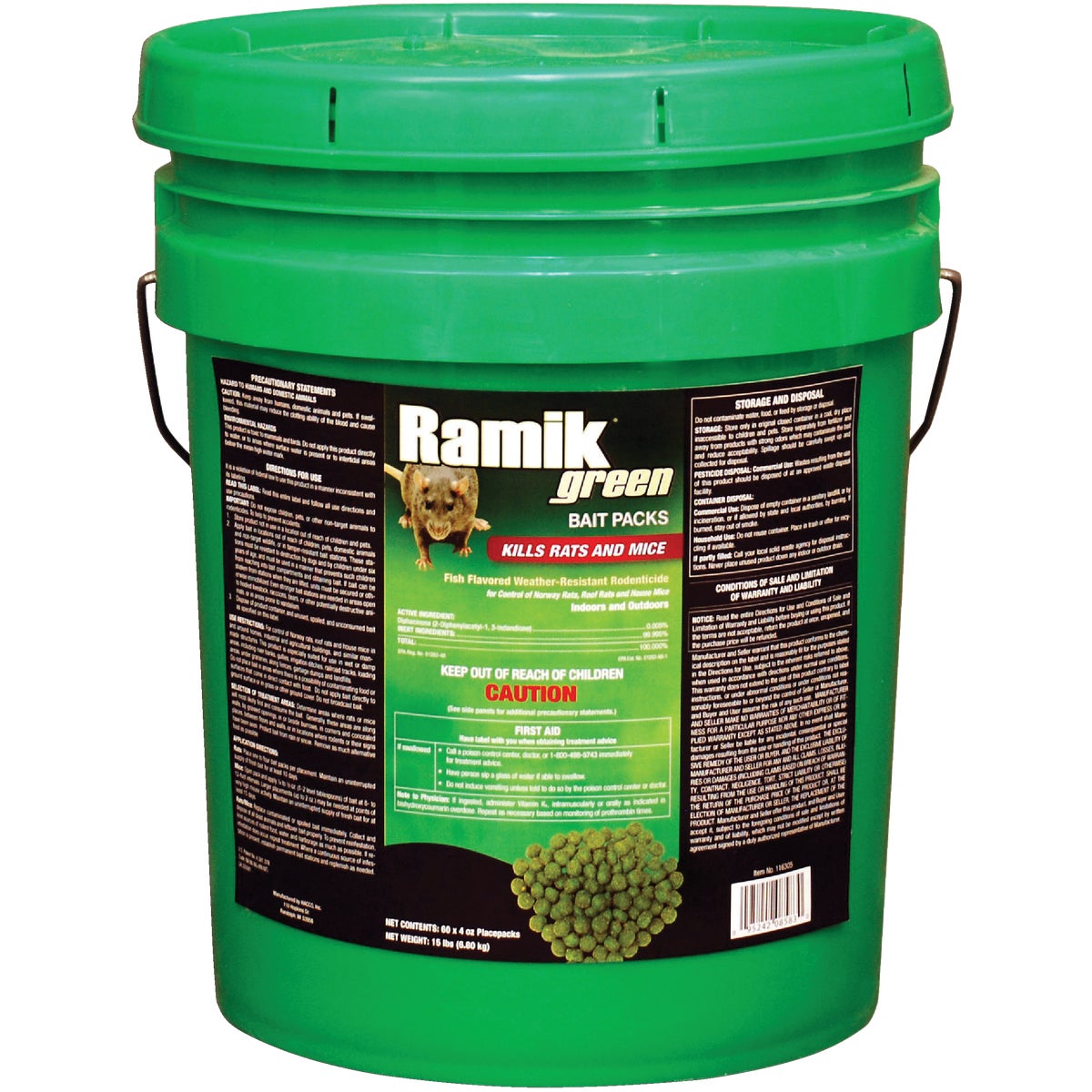 4OZ RAMIK RAT&amp;MOUSE BAIT - 116305 by Neogen Corp