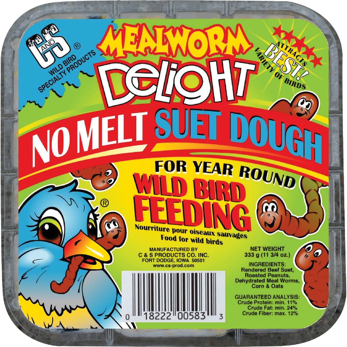 MEALWORM DELIGHT SUET - CS12583 by C & S Products Inc