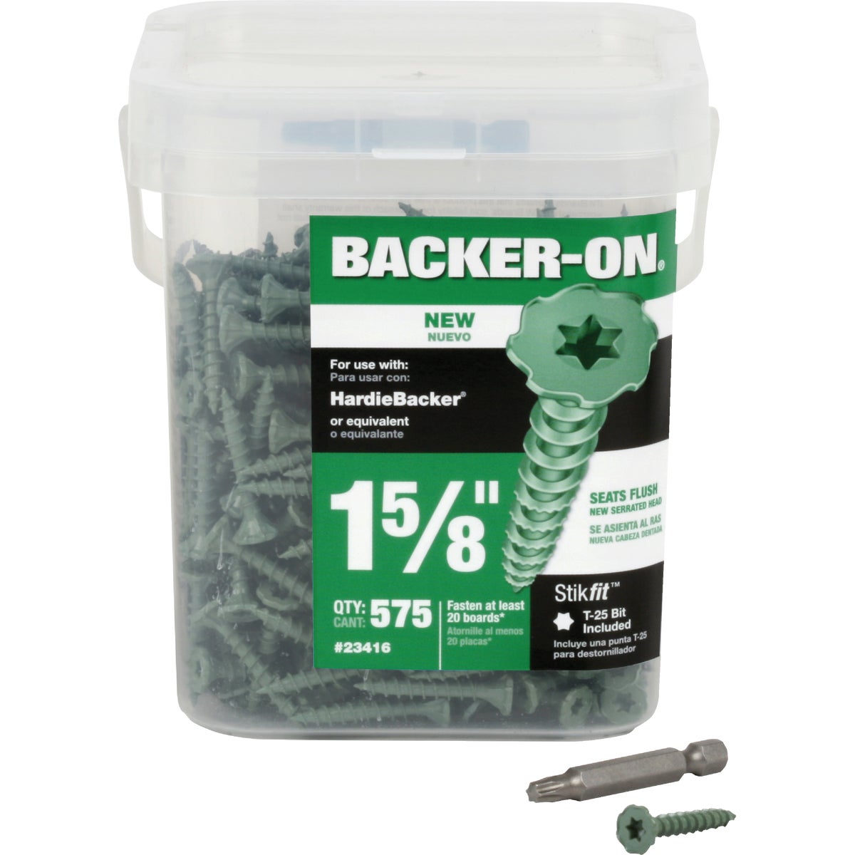 600PC 10X1-5/8 BACKER-ON - 23415 by Itw Brands