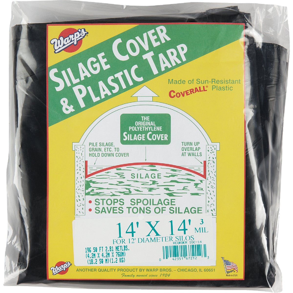 14X14 SILAGE COVER - SSC-14 by Warp Bros