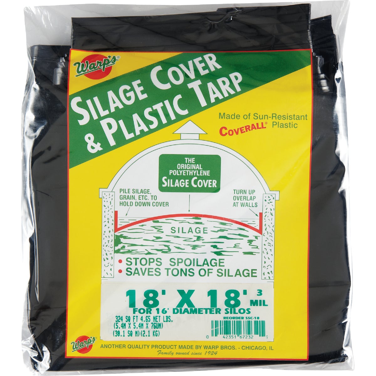 18X18 SILAGE COVER - SSC-18 by Warp Bros
