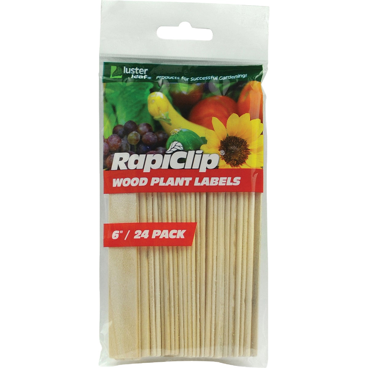24PK 6" WOOD PLANT LABEL - 812 by Luster Leaf Prod Inc