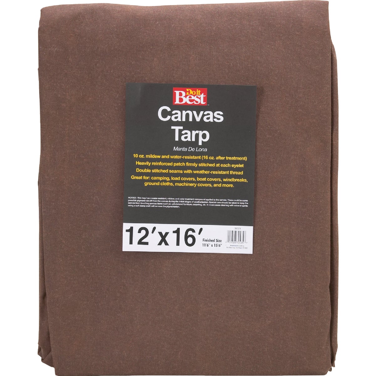 12X16-10OZ CANVAS TARP - TCR10012016T by Gosport Mfg Co