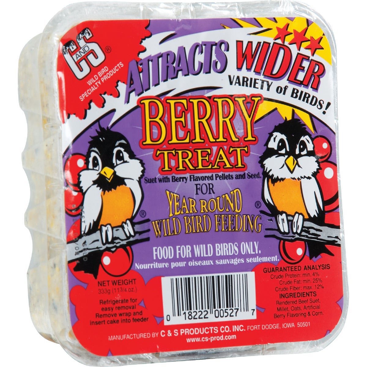BERRY TREAT SUET - 12527 by C & S Products Inc