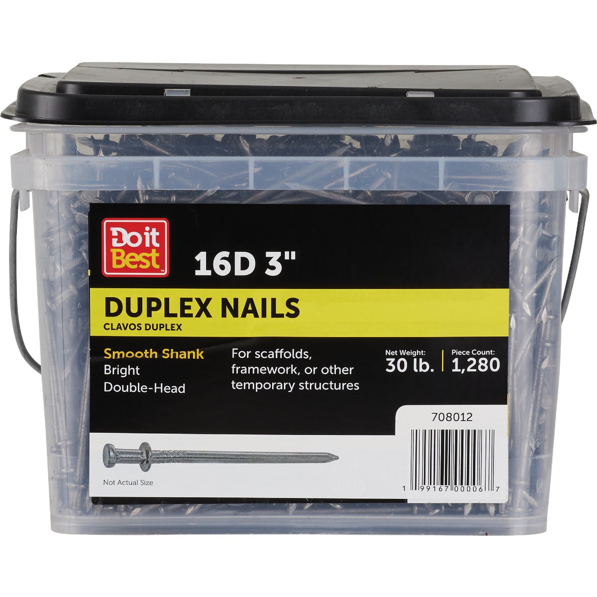 30LB 16D BRT DUPLEX NAIL - 708012 by Primesource