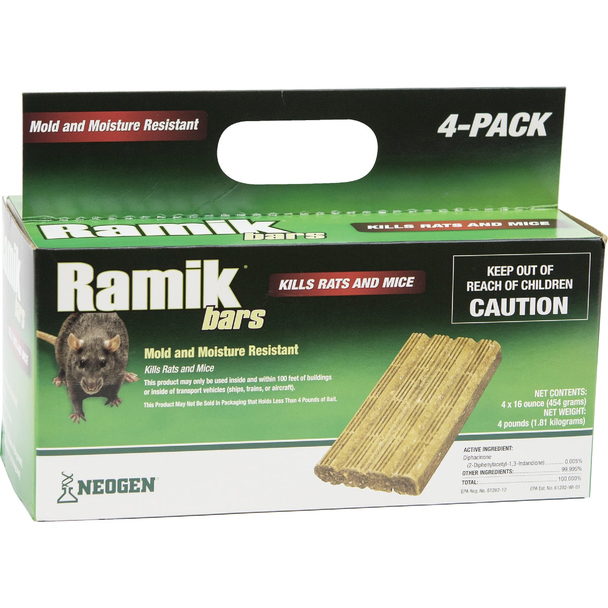 4# RAMIK RAT/MOUSE BAIT - 116334 by Neogen Corp