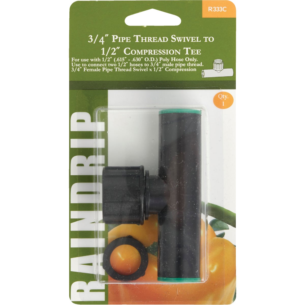 3/4X1/2 PIPE SWIVEL TEE - R333CT by Raindrip Inc