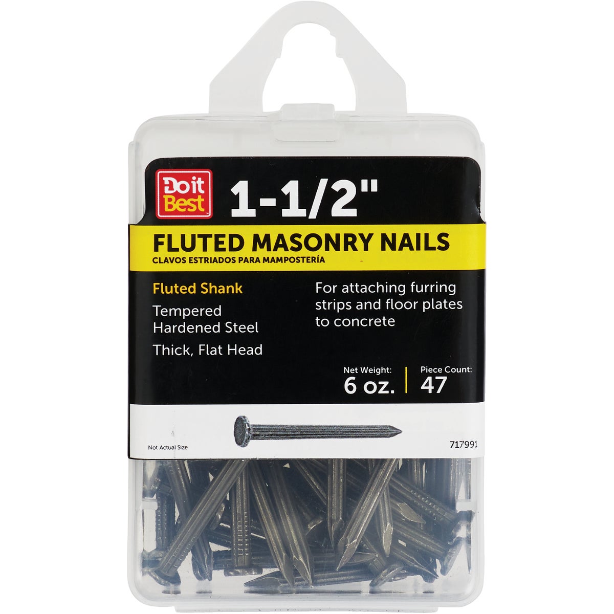 6OZ 1-1/2" MASONRY NAIL