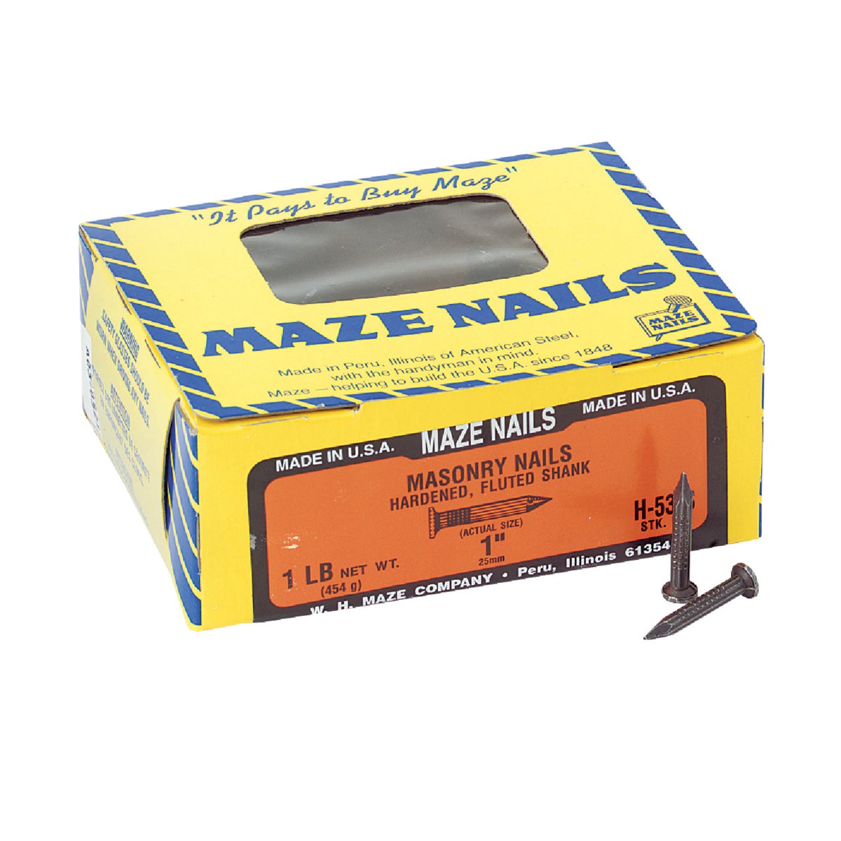 1lb 1" Masonry Nail