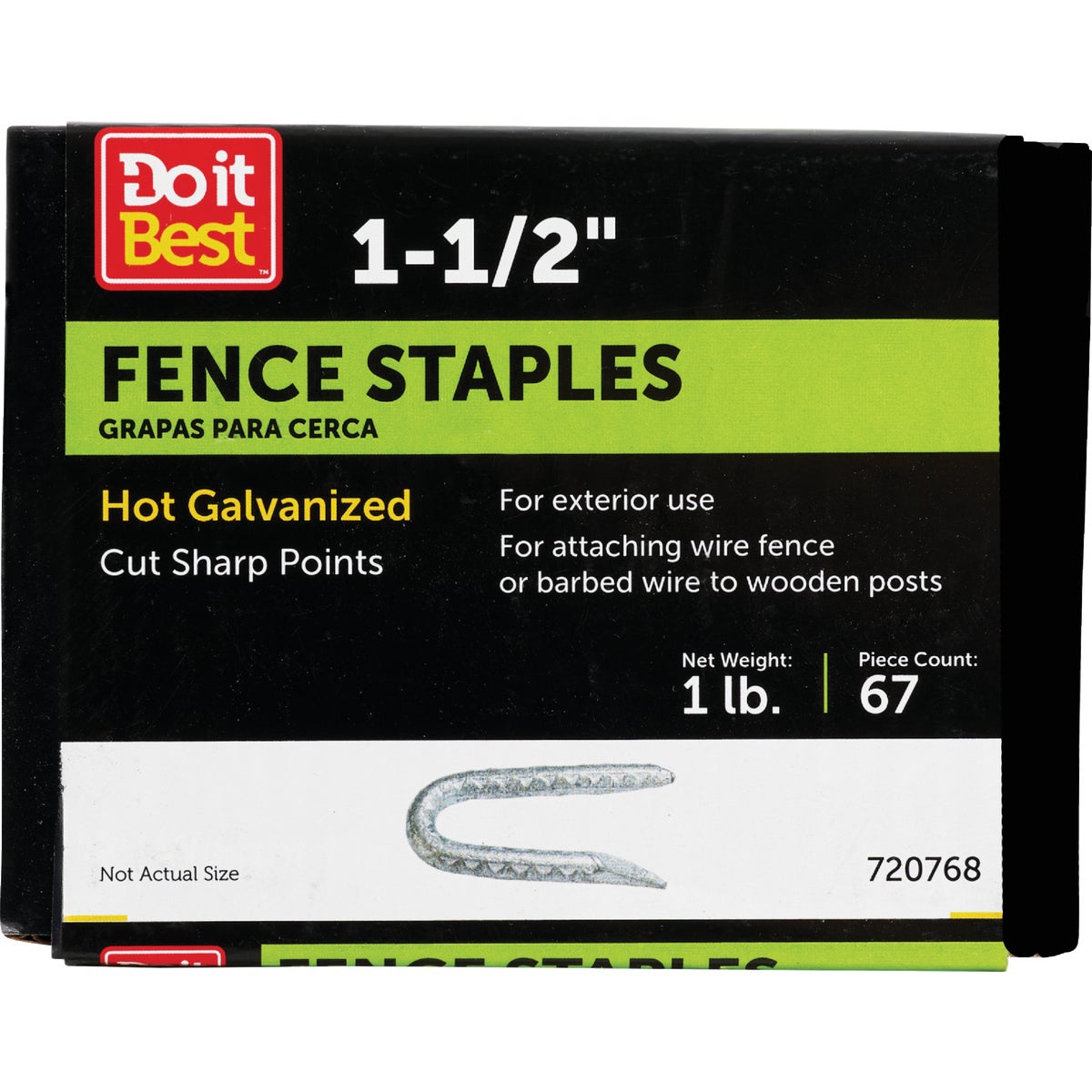 1LB HDG 1-1/2" STAPLE - 720768 by Primesource