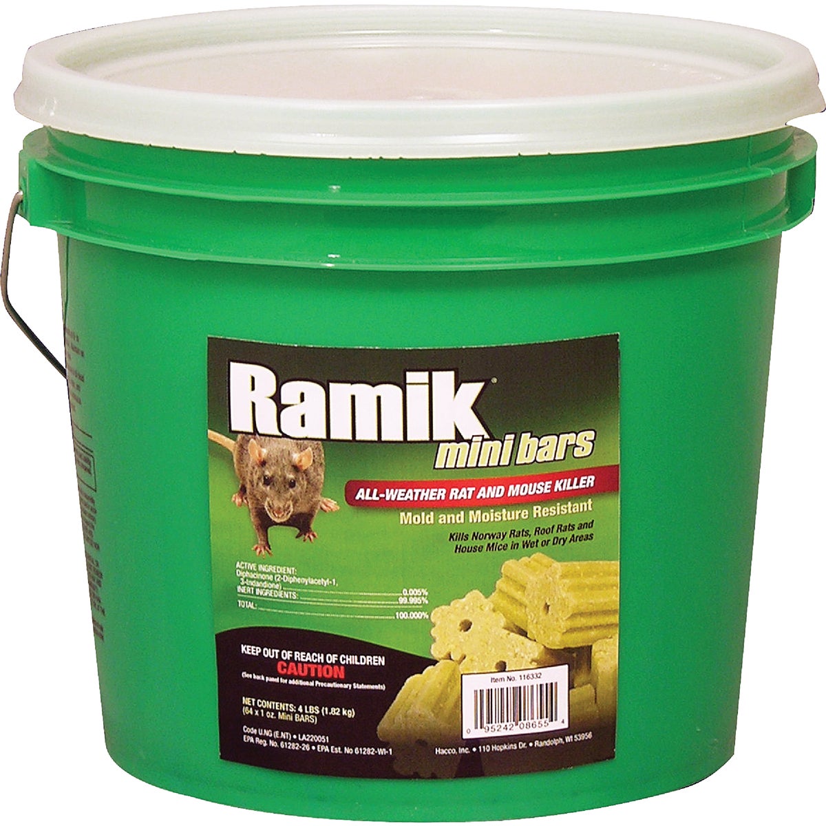 4LB PAIL MINI BAR BAIT - 116332 by Neogen Corp