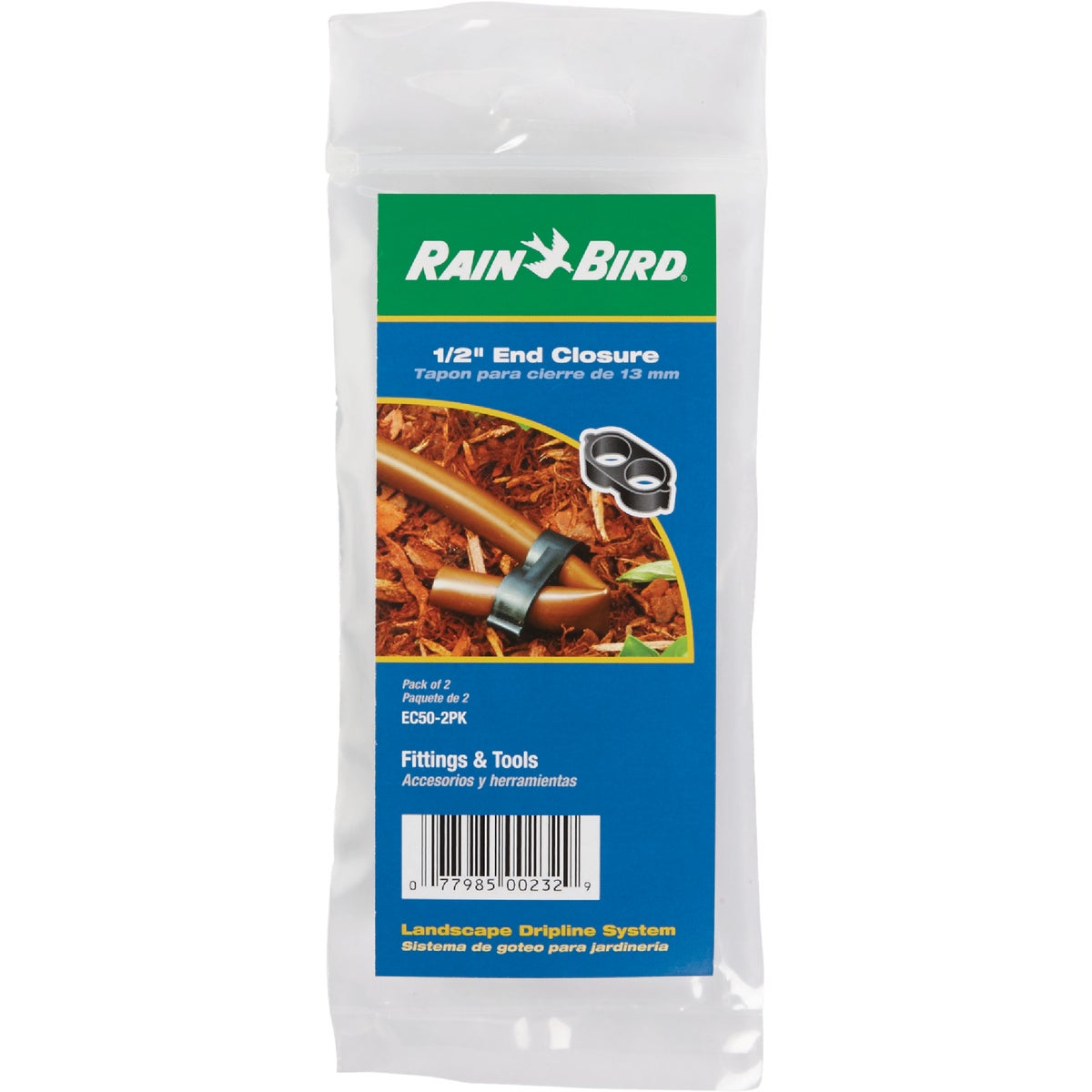 2-PK 1/2" END CLOSURE - EC50-2PK by Rain Bird Corp Consu