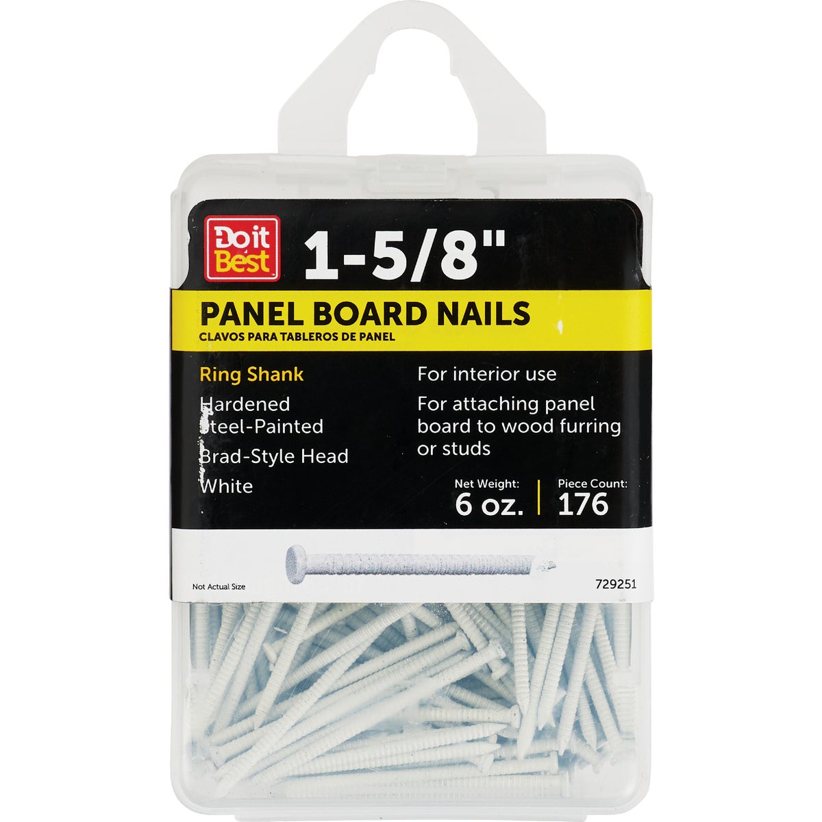 6OZ 1-5/8" WHT PANL NAIL - 729251 by Primesource