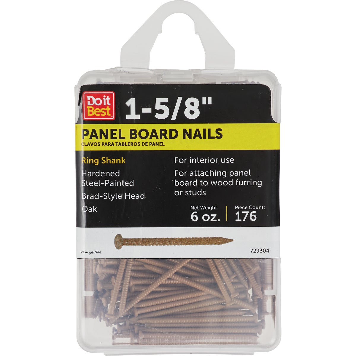 6OZ 1-5/8"OAK PANEL NAIL - 729304 by Primesource