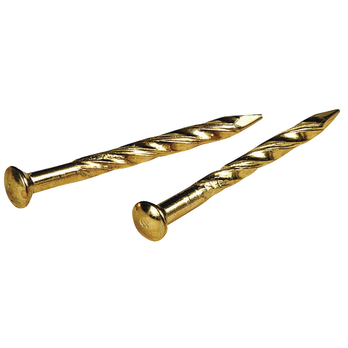 7/8" BRS PLTD TRIM NAIL - 122535 by Hillman Fastener