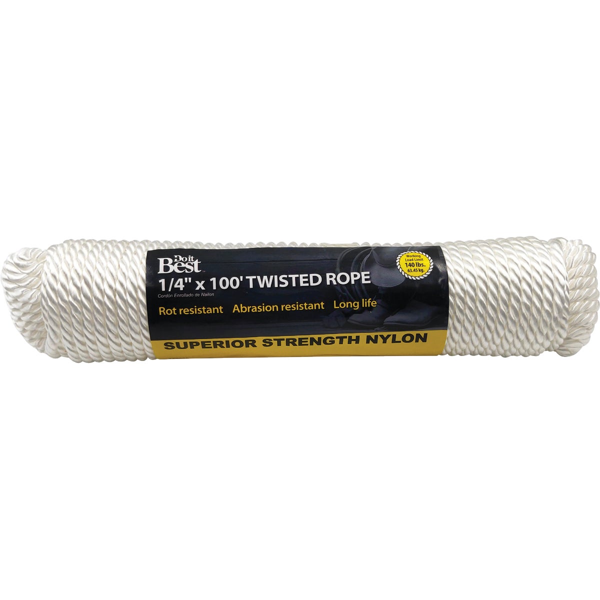 1/4"X100' NYL TWIST ROPE - 729625 by Do it Best