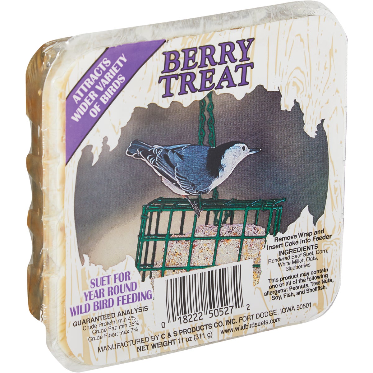 11OZ BERRY TREAT SUET - CS1250527 by C & S Products Inc