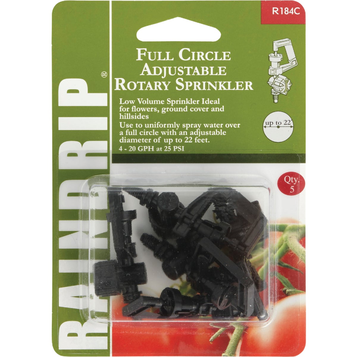 FUL ADJ ROTARY SPRINKLER - R184CT by Raindrip Inc